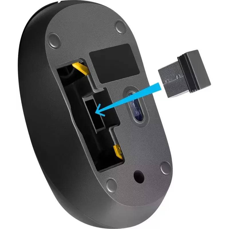 Belaidė optinė pelė DEFENDER HIT MM-495 RF, ambidekstrinė, 1600 DPI, USB RF imtuvas, juoda