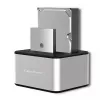 Docking stotelė QOLTEC 5316, skirta 2x 2,5/3,5 colio HDD/SSD, SATA, USB 3.0 (5 Gb/s), aliuminio korpusas