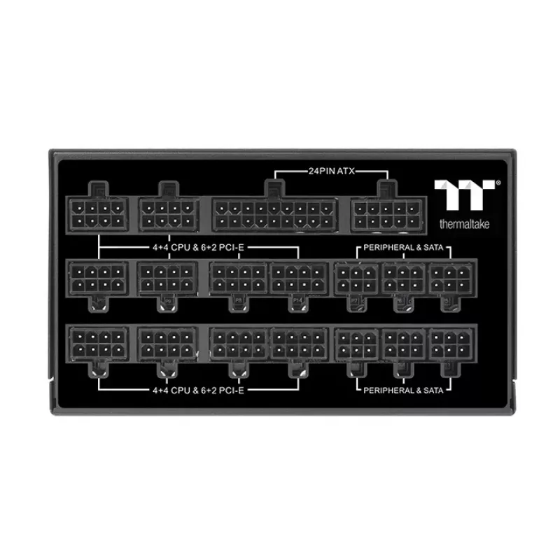 Maitinimo blokas THERMALTAKE PS-TPD-1550FNFATE-1 ATX 1550W 80 PLUS Platinum, visiškai modulinis, 140 mm ventiliatorius