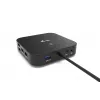 i-tec USB-C HDMI DP dokų stotelė su 100 W galios tiekimu