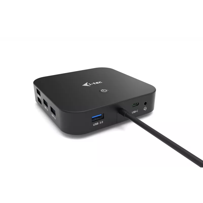 i-tec USB-C HDMI DP dokų stotelė su 100 W galios tiekimu