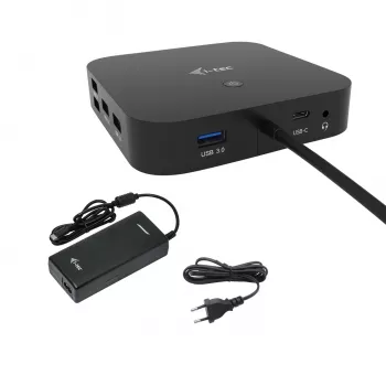 i-tec USB-C HDMI DP Docking Station su Power Delivery 100 W ir Universal Charger 100 W