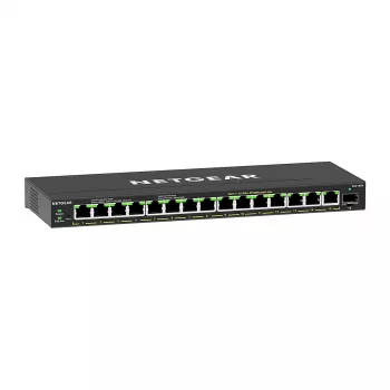 NETGEAR GS316EP-100PES tinklo jungiklis Valdomas Gigabit Ethernet (10/100/1000) Power over Ethernet (PoE) Juoda