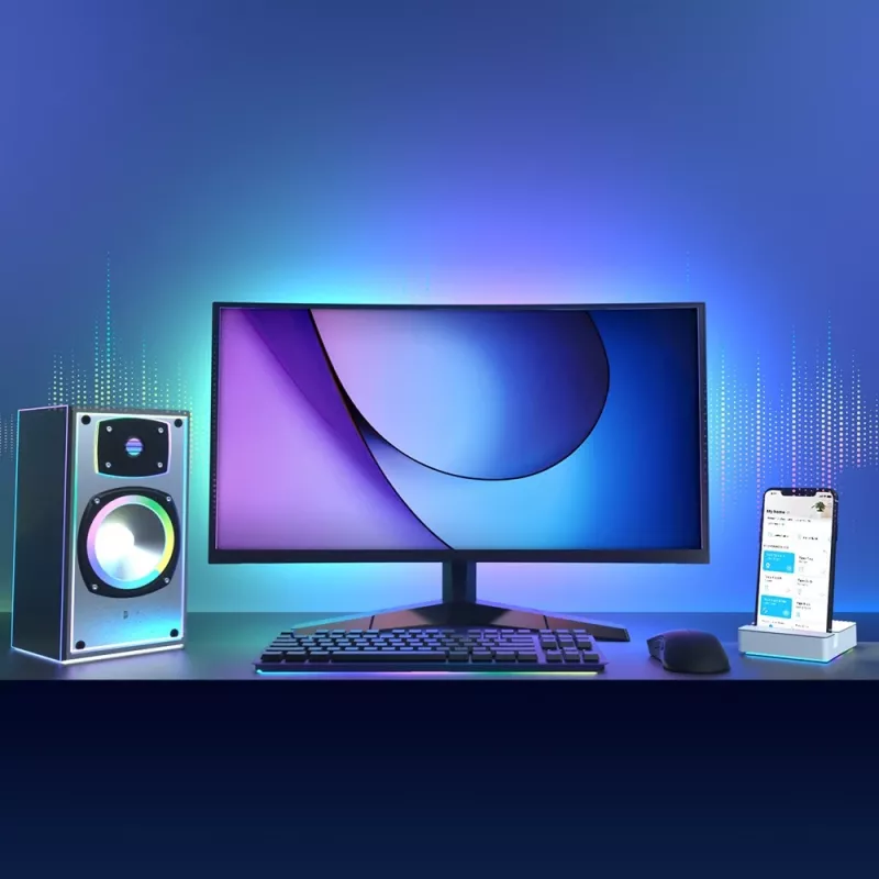 TP-Link Tapo Smart Wi-Fi šviesos juosta, universali juostinė šviesa, apšvietimo nuotaika, vidaus / lauko, lipni juosta, daugiaspalvė, kintama