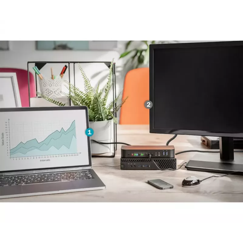 DIGITUS KVM jungiklis, 2x1 DP, DP/HDMI išėjimas, USB 4Kx2K@60Hz