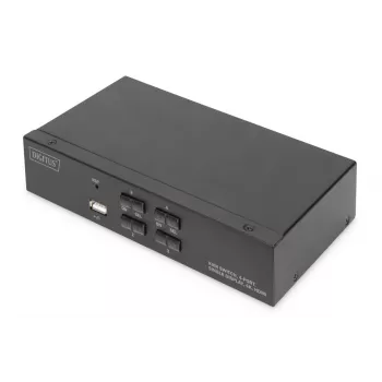 KVM jungiklis Digitus 4 prievadų vienas ekranas 4K HDMI