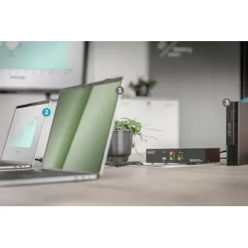 KVM jungiklis Digitus 4 prievadų vienas ekranas 4K HDMI