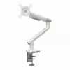 Stalinis monitoriaus laikiklis ART RAMM L-19GD, skirtas 17–32 colių monitoriams, dujinis, 2–9 kg, 2x USB 3.0, baltas, spaustuvas