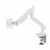 Stalinis monitoriaus laikiklis ART RAMM L-19GD, skirtas 17–32 colių monitoriams, dujinis, 2–9 kg, 2x USB 3.0, baltas, spaustuvas