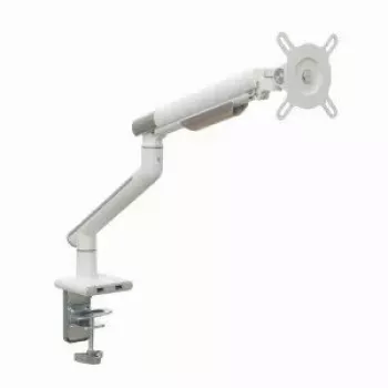 Stalinis monitoriaus laikiklis ART RAMM L-19GD, skirtas 17–32 colių monitoriams, dujinis, 2–9 kg, 2x USB 3.0, baltas, spaustuvas