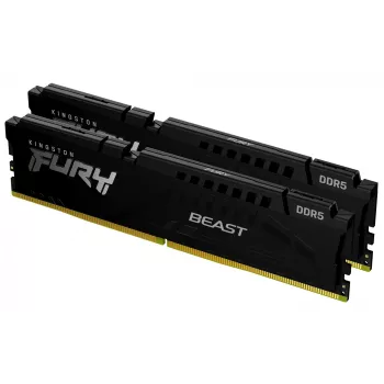 Kingston Technology FURY Beast 32GB 5600MT/s DDR5 CL40 DIMM (2 rinkinys) Juoda