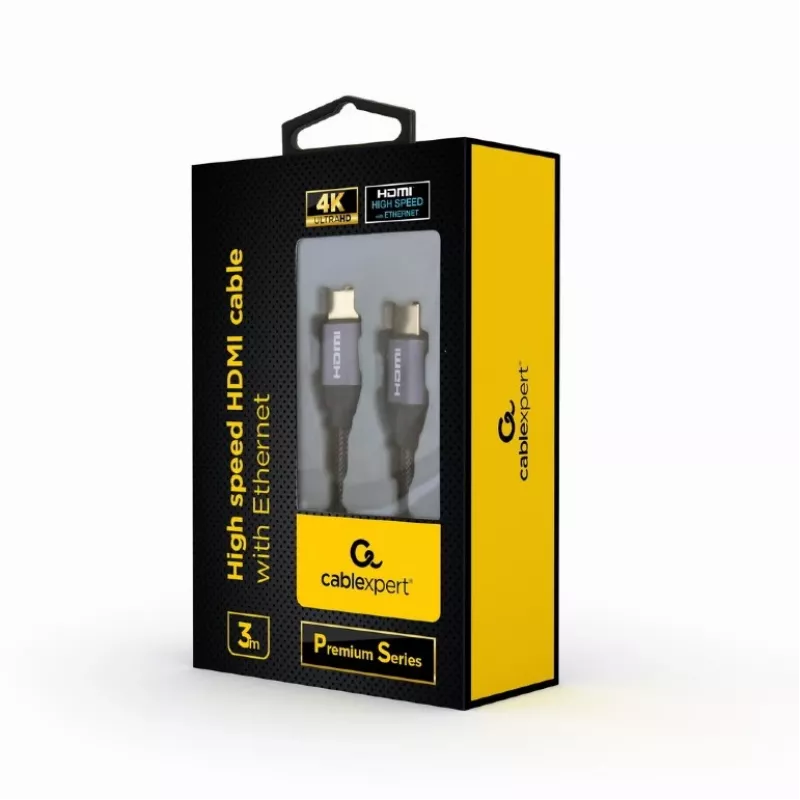 GEMBIRD Didelės spartos HDMI laidas su eternetu – Premium serija, 3,0 m