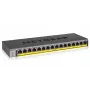 NETGEAR GS116LP nevaldomas Gigabit Ethernet (10/100/1000) maitinimas per Ethernet (PoE) juodas