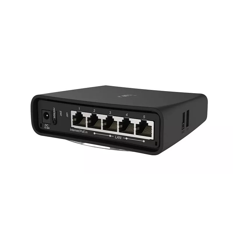 MIKROTIK Hap Ac2 maitinimas per eternetą (PoE) Juoda