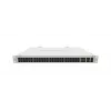 Valdomas L2 Gigabit Ethernet komutatorius MikroTik CRS354-48G-4S+2Q+RM — 48x Gigabit RJ-45, 4x SFP+, 2x QSFP+, 10G, montuojamas į stovą