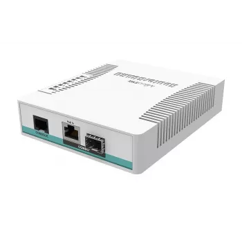 <div><div><p>„MikroTik CRS106-1C-5S“ yra kompaktiškas debesų maršruto parinktuvo komutatorius, skirtas staliniam naudojimui, sukurtas mažoms ir vidutinėms tinklo diegimo aplinkoms. Jis turi vieną gigabitinį Ethernet / SFP kombinuotąjį prievadą ir penkis 1,25 Gb/s SFP lizdus. Įrenginys maitinamas 400 MHz procesoriumi su 128 MB RAM, veikia su „RouterOS“ (5 lygio licencija) ir palaiko 11–30 V…