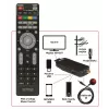 DVB-T/DVB-T2 imtuvas WIWA H.265 MINI — H.265 HD skaitmeninis antžeminis tiuneris, Full HD, HDMI, USB, 5V/1.5A