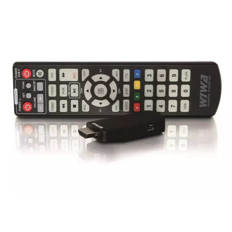DVB-T/DVB-T2 imtuvas WIWA H.265 MINI — H.265 HD skaitmeninis antžeminis tiuneris, Full HD, HDMI, USB, 5V/1.5A
