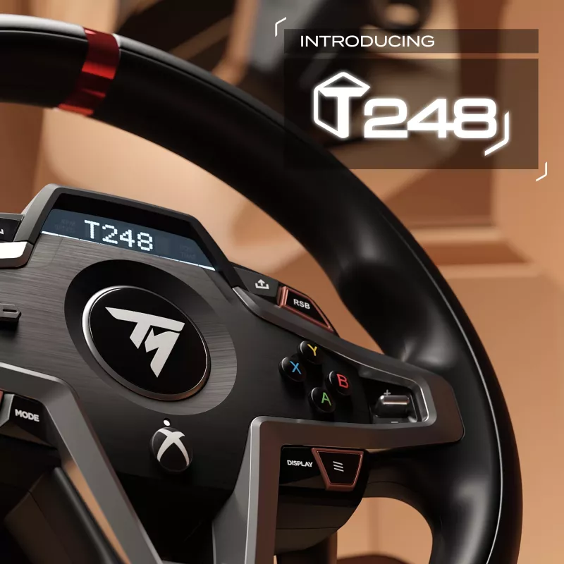 Thrustmaster T248 Juoda USB vairas + pedalai Analoginis / skaitmeninis PC, PlayStation 4, PlayStation 5