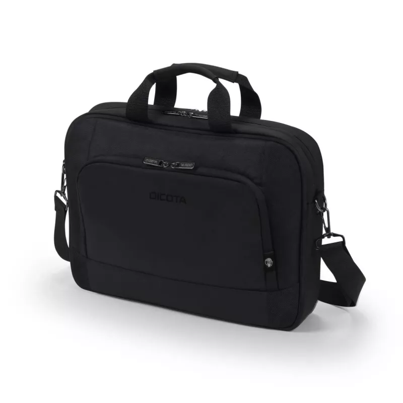 DICOTA Eco Top Traveller Base - 15-17,3 inch nešiojamojo kompiuterio dėklas - juodas / 300d perdirbtas PET poliesteris