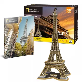 3D dėlionė CubicFun Eiffel Tower 80 vnt. pastatai 306-DS0998