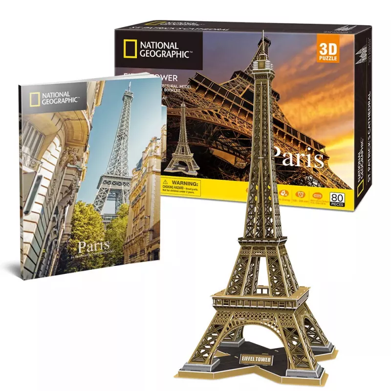 3D dėlionė CubicFun Eiffel Tower 80 vnt. pastatai 306-DS0998