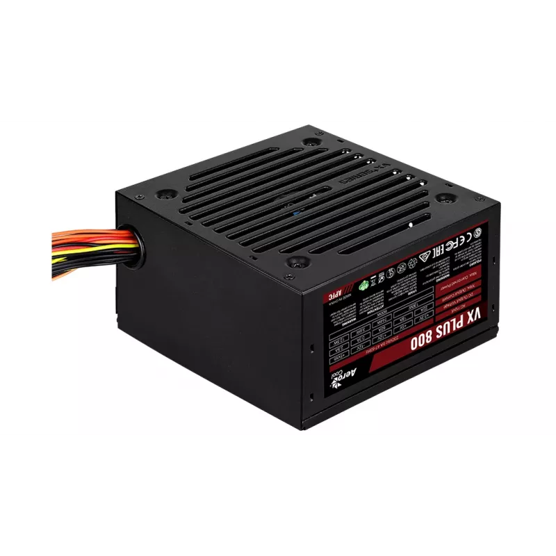Aerocool VX PLUS 800 maitinimo blokas 800 W 20+4 kontaktų ATX ATX juodas