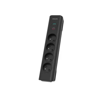 Pertempimo apsaugos įrenginys Philips SPN7040BA/60 6 kintamosios srovės lizdai 600 J 2 m juoda