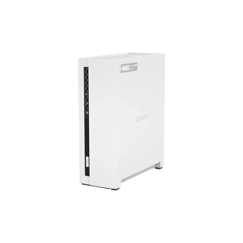 QNAP TS-133 NAS/saugojimo serveris Bokštas Cortex-A55 2 GB DDR4 0 TB QNAP Turbo System Baltas