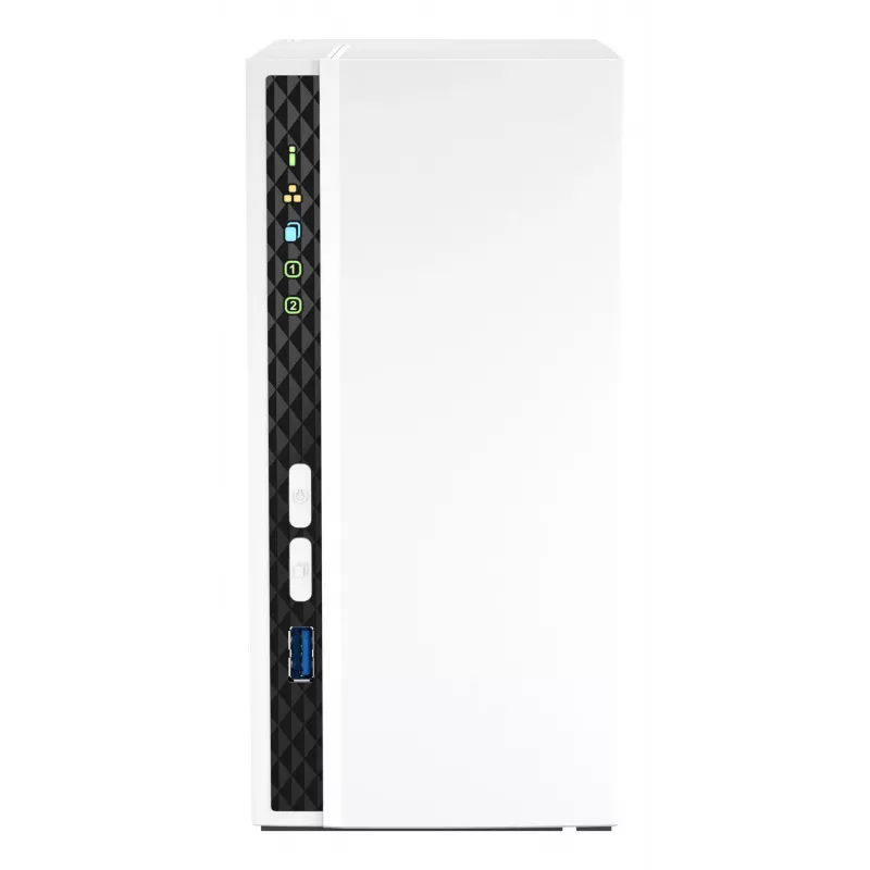 QNAP TS-233 NAS / saugojimo serveris bokštinis ARM Cortex-A55 2 GB 0 TB QNAP QTS Baltas