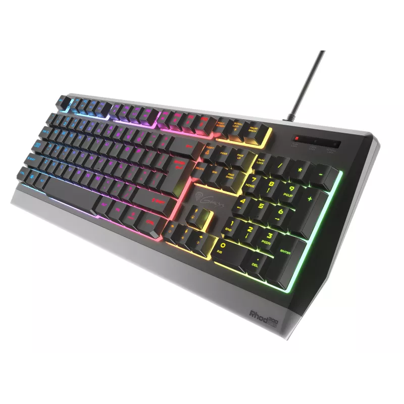 GENESIS Rhod 300 RGB klaviatūra žaidimams USB QWERTY anglų juoda