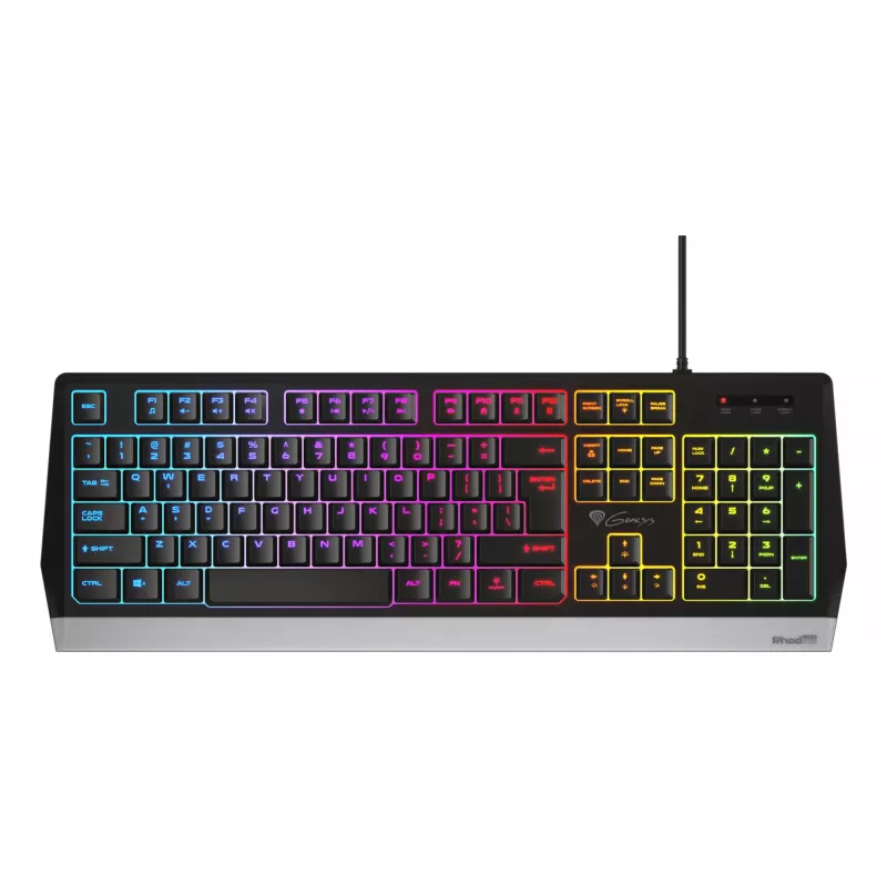 GENESIS Rhod 300 RGB klaviatūra žaidimams USB QWERTY anglų juoda