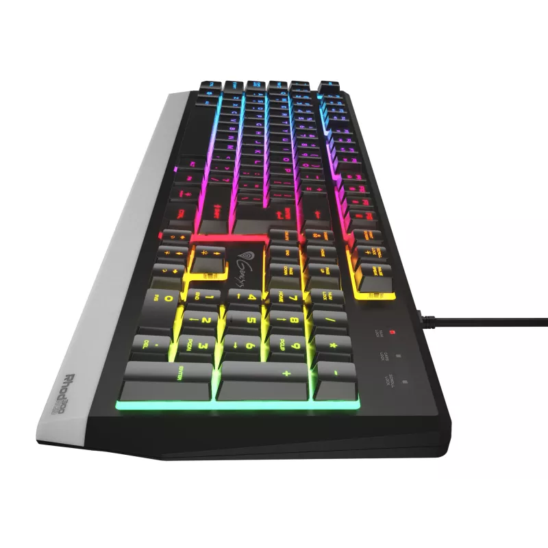 GENESIS Rhod 300 RGB klaviatūra žaidimams USB QWERTY anglų juoda