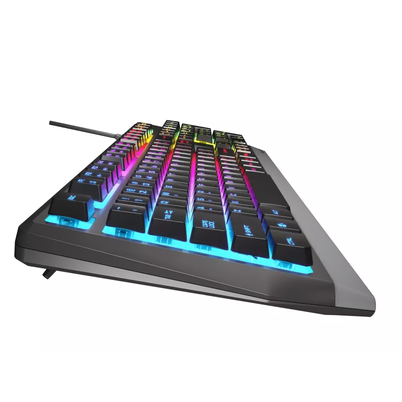 GENESIS Rhod 300 RGB klaviatūra žaidimams USB QWERTY anglų juoda