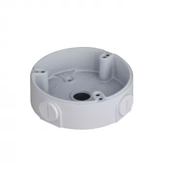 Jungiamoji dėžutė DAHUA PFA136 — balta, 1/2 colio sriegis, Ø11 cm, aukštis 33,5 mm, maks. apkrova 1 kg