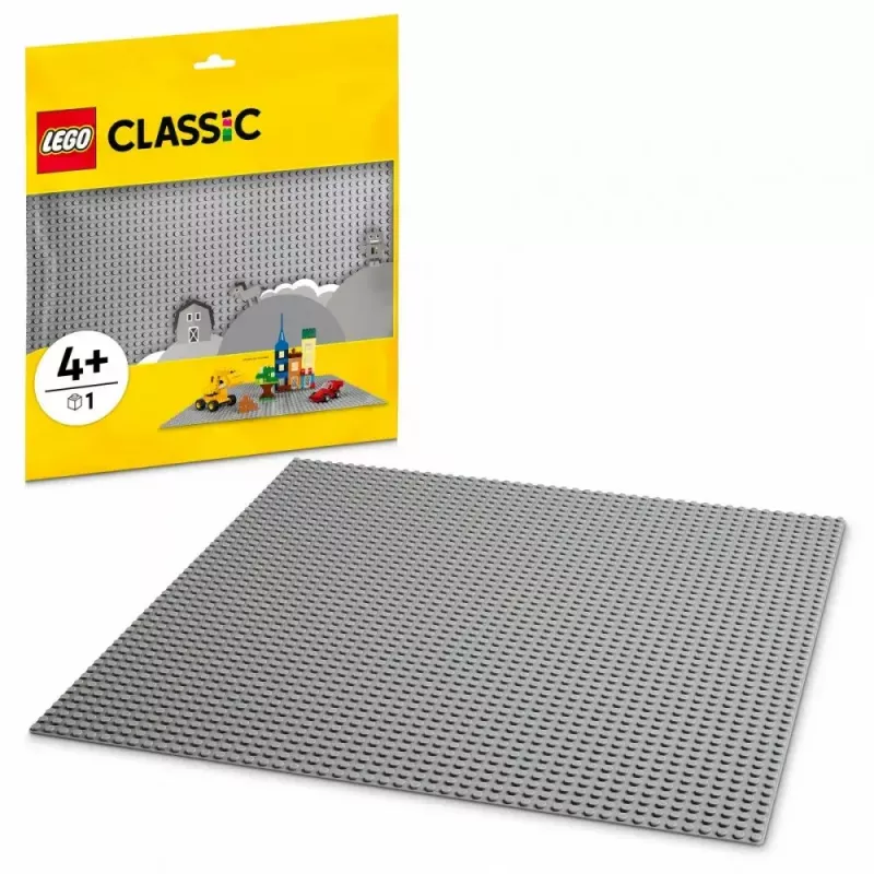 LEGO statybinė plokštė 11024 — Klasikinė pilka pagrindo plokštė 48x48 kaiščių (380 × 380 mm)
