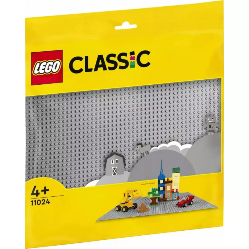 LEGO statybinė plokštė 11024 — Klasikinė pilka pagrindo plokštė 48x48 kaiščių (380 × 380 mm)