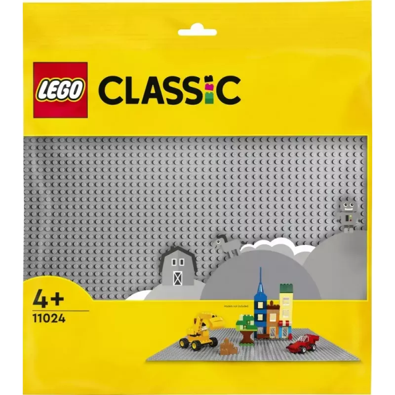 LEGO statybinė plokštė 11024 — Klasikinė pilka pagrindo plokštė 48x48 kaiščių (380 × 380 mm)