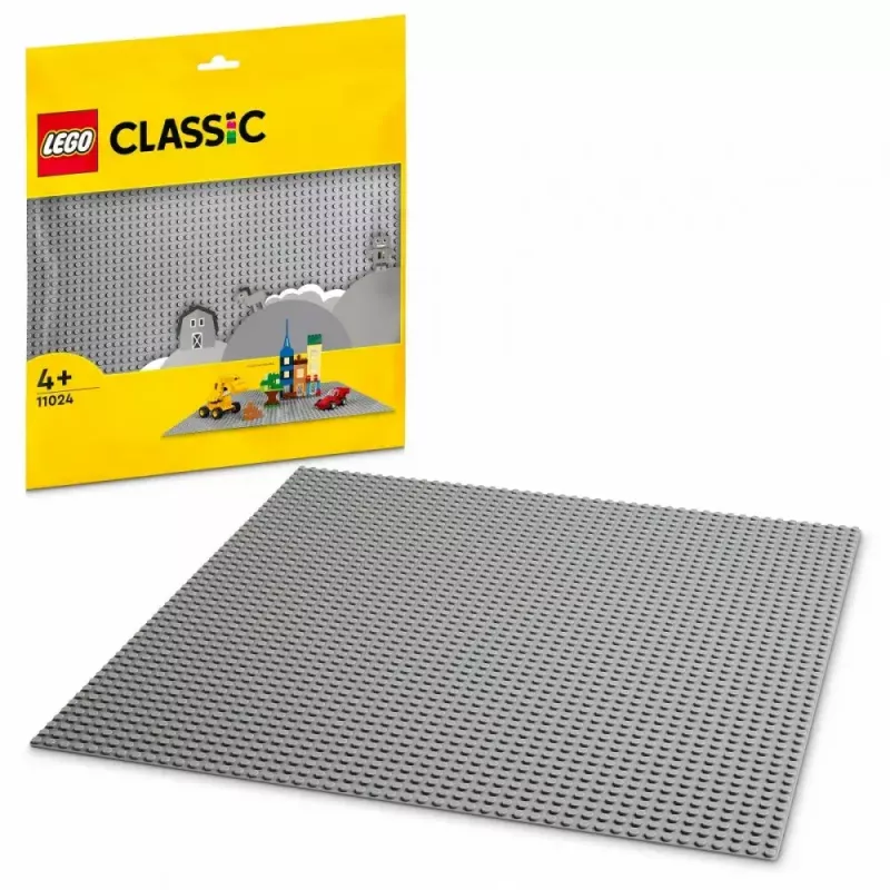 LEGO statybinė plokštė 11024 — Klasikinė pilka pagrindo plokštė 48x48 kaiščių (380 × 380 mm)