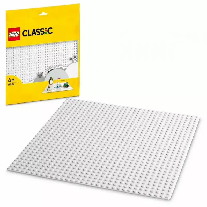 Statybinė plokštė LEGO 11026 — pagrindo plokštė 32x32 kaiščiai, balta