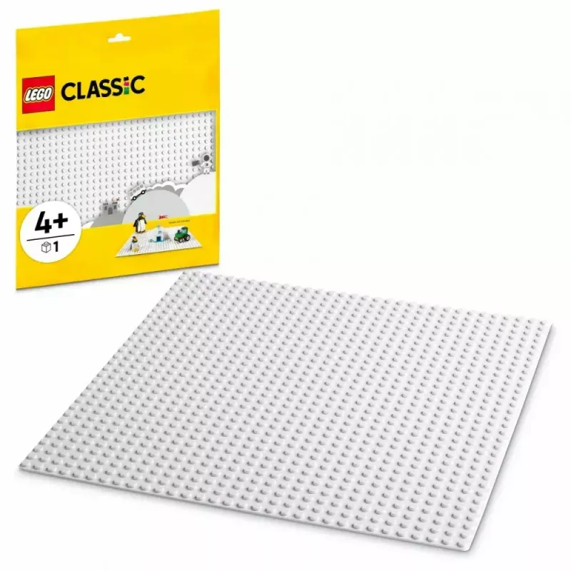 Statybinė plokštė LEGO 11026 — pagrindo plokštė 32x32 kaiščiai, balta