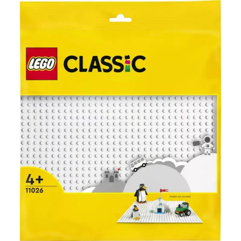 Statybinė plokštė LEGO 11026 — pagrindo plokštė 32x32 kaiščiai, balta