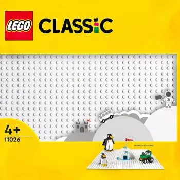 Statybinė plokštė LEGO 11026 — pagrindo plokštė 32x32 kaiščiai, balta