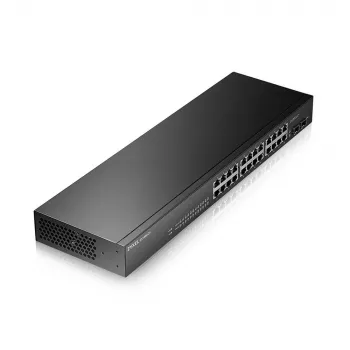 Zyxel GS-1900-24 v2 valdomas L2 Gigabit Ethernet (10/100/1000) 1U juodas