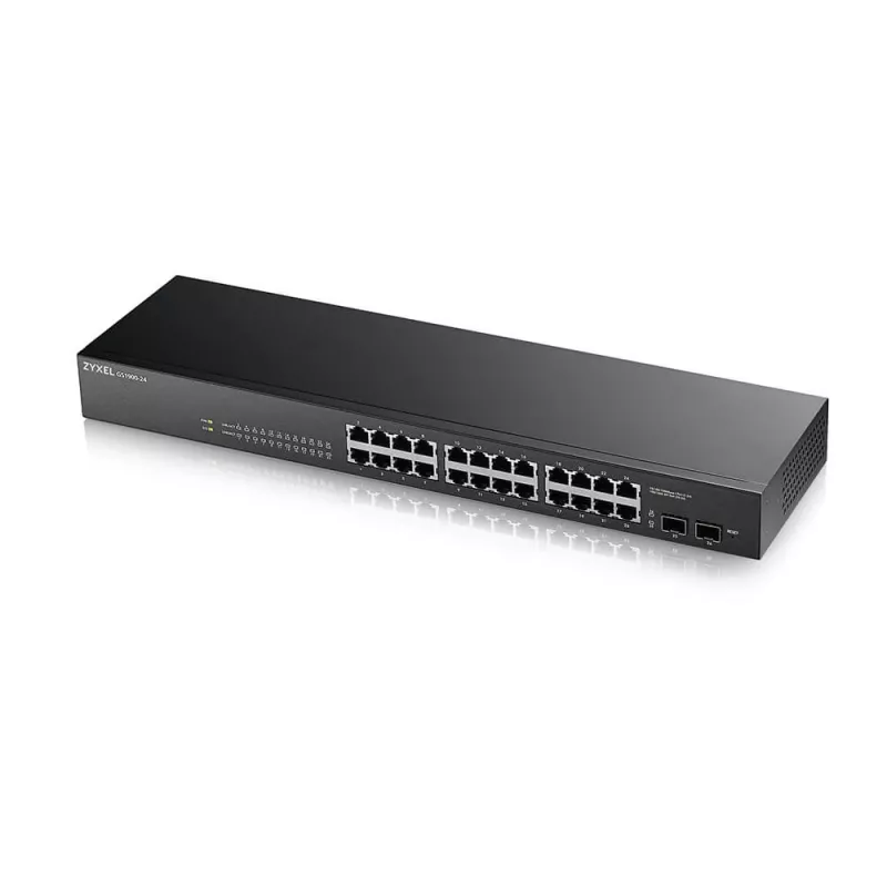 Zyxel GS-1900-24 v2 valdomas L2 Gigabit Ethernet (10/100/1000) 1U juodas