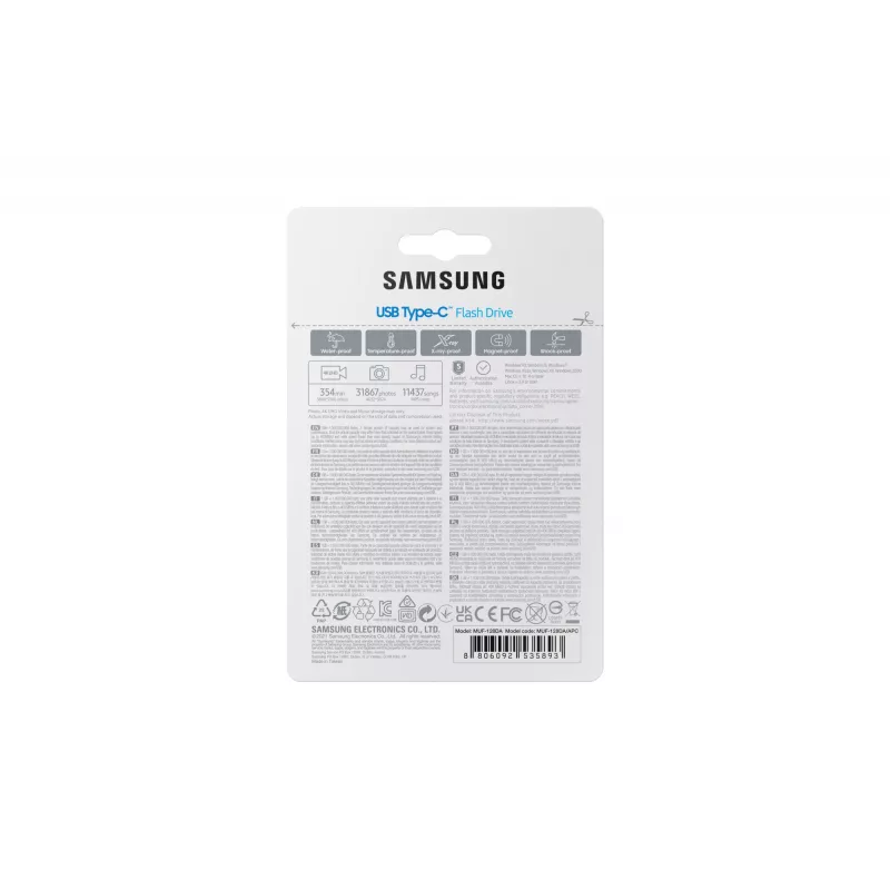 “Samsung MUF-128DA” USB atmintinė 128 GB USB Type-C 3.2 Gen 1 (3.1 Gen 1) mėlyna