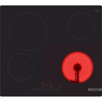 Bosch Serie 6 PKE611FP2E kaitlentė Juoda Įmontuojama 60 cm Keraminė kaitlentė 4 zona(-os)
