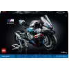 LEGO Technic motociklo modelis BMW M1000RR 42130 su detaliu varikliu ir veikiančia pakaba