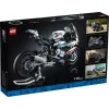 LEGO Technic motociklo modelis BMW M1000RR 42130 su detaliu varikliu ir veikiančia pakaba