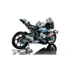 LEGO Technic motociklo modelis BMW M1000RR 42130 su detaliu varikliu ir veikiančia pakaba